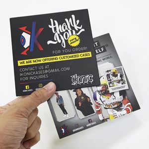 การ์ดขอบคุณพร้อมโลโก้ของคุณเองสำหรับการ์ดสินค้า ขั้นต่ำ 100 ใบ - Product Image 3