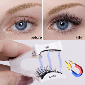 Cils magnétiques naturels longs et épais en gros sous marque privée avec applicateur - Product Image 4