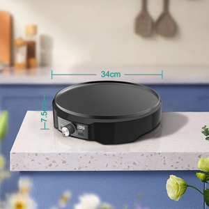 Plaque chauffante électrique antiadhésive WINNING STAR 1200W réglable en aluminium ST-9324 avec contrôle <span class=keywords><strong>de</strong></span> la température, pour faire des crêpes et des pancakes - Product Image 4