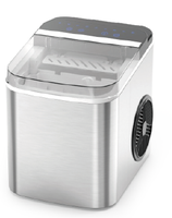 Mini machine à glaçons commerciale de pépite glace compacte de glace de granule portative en plastique pour la fonction autonettoyante de partie supérieure du comptoir
