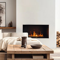 Gran oferta chimenea holográfica eléctrica llama interior decorativa sala de estar montada en la pared chimenea de agua de vapor 3D para uso en Hotel