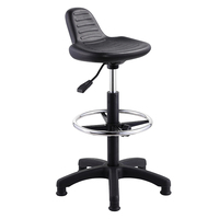Guangzhou Usine De Levage Hydraulique Ergonomique PU Surface Statique Résister Pivotant ESD Siège Tabouret Chaise De Laboratoire en Vente