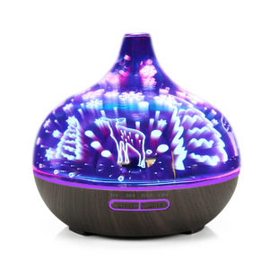 Nuevo Difusor de Aroma 3D de Vidrio con Luz LED con Patrón de Corazón para Uso Doméstico y Comercial, Capacidad de 0.5-1L - Product Image 5