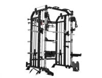 Matériel de musculation, machine Smith intégrée, rack à squats, entraînement de force multifonctionnel, usage professionnel intensif, usage commercial