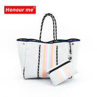 Nouveau sac en néoprène de luxe avec logo personnalisé, grande capacité, sac de plage, sac à main tendance pour femmes