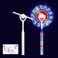 Baguette Magique LED Classique en Forme de Moulin à Vent avec 12 Lumières pour Anniversaires d'Enfants, Pâques, Nouvel An, Halloween, Noël, Événements de Remise de Diplôme - Vente en Gros
