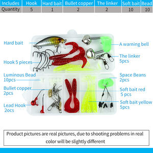 Vente en gros d'appâts complets artificiels en forme <span class=keywords><strong>de</strong></span> cloche appâts souples à paillettes <span class=keywords><strong>vers</strong></span> <span class=keywords><strong>de</strong></span> <span class=keywords><strong>terre</strong></span> appâts durs pour bar pour leurre boîte à appâts - Product Image 2