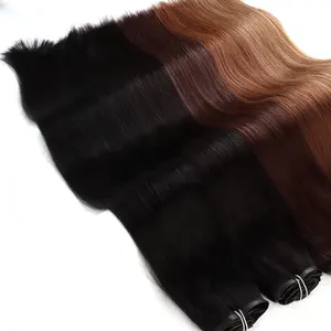 Fournisseur de cheveux Vente en gros Épais Invisible Pu Clip Extension de cheveux Raw Blonde Seamless Clip In Extensions de cheveux