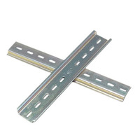 Bloc de jonction commercial TH35-7.5 C45 DIN Rail 1.5m en acier, connexion par vis de contact, 200A max en courant continu, conforme RoHS