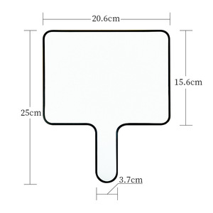 Tablero de respuesta Marco de plástico Tablero blanco Borrado en seco Respuesta Paleta Lapboard de doble cara para niños - Product Image 5