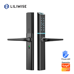 LILIWISE ผู้ผลิตคุณภาพสูง แมทเทอร์ สมาร์ทล็อค Tuya Wifi BLE กันน้ำ Tuya TTlock สมาร์ทล็อคประตูแบบบาง - Product Image 1