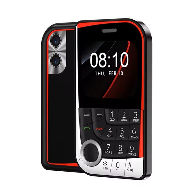 V10 Small Cell Phone 2 SIM Card Camera Flashlight MP3 FM Magic Voice 2.01" Display 2G GSM Push Button Mobile Phones Type-C