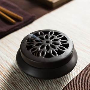 Brûleur d'<span class=keywords><strong>encens</strong></span> à disque à couvercle plat Yujie, support pour bâtonnets, pour bois <span class=keywords><strong>de</strong></span> santal et bois d'agar, brûleur d'aromathérapie, articles religieux faits à la main - Product Image 5