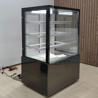 Vitrina Refrigerada para Pasteles con Ventilación, 3 Estantes Ajustables y Control Digital para Cafeterías y Pastelerías