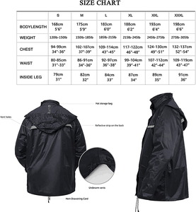 <span class=keywords><strong>Veste</strong></span> de pluie de sécurité pour homme, imperméable, légère, réfléchissante, haute visibilité, combinaison de pluie - Product Image 6