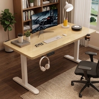Bureau de jeu ergonomique compact et stable avec plateau de 160 cm, poste de travail e-sport pour petite salle de jeu à domicile
