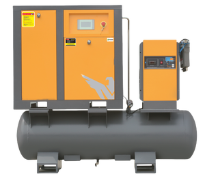 YUEQUN 무급유식 AC 스크류 컴프레서 탱크 11kW 16bar 다중 전압(220V/380V/415V) PLC 제어 헤비듀티 모터 베어링 - Product Image 2