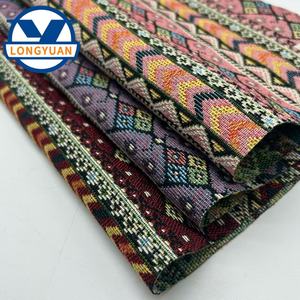 <span class=keywords><strong>Tissu</strong></span> de tapisserie personnalisé en jacquard rétro tissé et teint en fil pour housses de canapé, housses de chaise, sacs fourre-tout et vêtements - Product Image 5