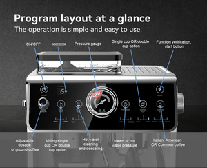 Cafetera Semiautomática Programable con Control de Temperatura PID, Acero Inoxidable, Diseño Personalizable, para Hogar y Hotel - Product Image 3