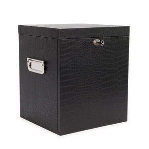 Boîte à whisky en cuir <span class=keywords><strong>vide</strong></span> de qualité supérieure faite à la main avec serrure Boîtes en verre de qualité supérieure - Product Image 4