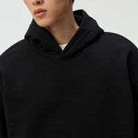 Sweat-shirt à capuche personnalisé avec impression de logo, de haute qualité, coupe ample pour homme, épaules tombantes, pull à capuche