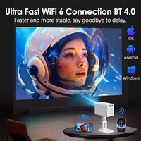 Nouveau projecteur de cinéma domestique LCD intelligent portable mini Android 100 Ansi Lumens Wifi, vidéo native 720P
