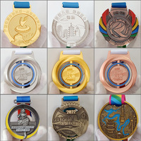 Medallas de Metal Personalizadas para Deportes, Premio de Competición de Ciclismo, Grabado Láser Personalizado, Cordón Duradero, Trofeo de Maratón de Ciclismo