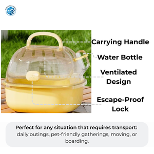 Kaçışa Dayanıklı Taşınabilir Evcil Hayvan Taşıma Çantası: Küçük Hayvanlar için Saplı Güvenli ve Hafif Hamster Kafesi - Product Image 2