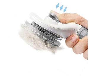 Cepillo autolimpiable para gatos con botón de liberación, cepillo para eliminar el pelo de perros, peine para el aseo, masajeador para mascotas, herramienta limpiadora de pelo de mascotas - Product Image 3