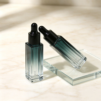 Emballage de voyage de luxe, flacon en verre givré cosmétique de 3 ml, 5 ml, 10 ml, bouchon compte-gouttes blanc, flacon compte-gouttes liquide, vente en gros