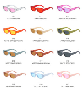 All'ingrosso 2025 Vintage occhiali da <span class=keywords><strong>sole</strong></span> Logo personalizzato piccola cornice in plastica Gafas De Sol colori caramella UV400 tonalità retrò alla moda <span class=keywords><strong>sole</strong></span> - Product Image 6
