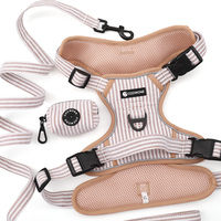 Harnais pour chien Oxford personnalisé en nylon avec laisse et poignée de contrôle supérieure, harnais tactique pour chien de grande taille pour Golden Retriever