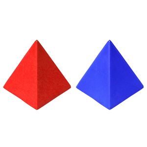 Balle anti-stress promotionnelle en mousse PU en forme de pyramide, jouet personnalisé 7,8x7,5cm, cadeaux pour l'école, la maison et le bureau, 14+ - Product Image 2