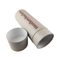 Tubes d'expédition cylindriques en carton blanc imprimé personnalisé, écologiques, biodégradables et de luxe pour affiches