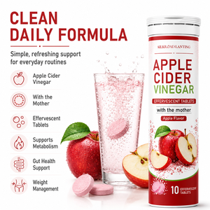 Tabletas Efervescentes de Vinagre de Sidra de Manzana y Ashwagandha con Alto Contenido de Proteínas para Adelgazar y Perder Peso, 1000 mg, Salud Digestiva para Adultos - Product Image 3