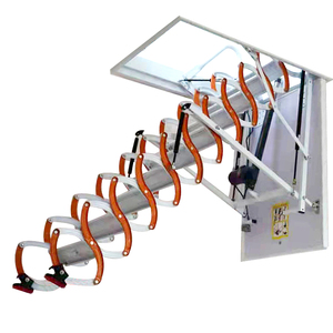 <span class=keywords><strong>Escalera</strong></span> Telescópica Eléctrica <span class=keywords><strong>Plegable</strong></span> <span class=keywords><strong>de</strong></span> Acero para Ático, con Diseño Conveniente para el Hogar Moderno - Product Image 3