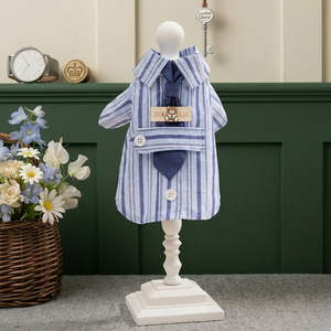 JiaBei Printemps-Été Chemise à cravate pour petit chien de type gentleman, vêtements pour chien à deux pattes, vêtements pour animaux de compagnie, vente en gros - Product Image 2