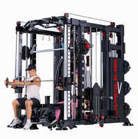Mutli fonction station portique smith machine équipement de formation complet équipement de fitness combinaison d'ensemble intégré