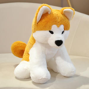 Peluche personnalisée en coton PP, représentant un chien <span class=keywords><strong>Akita</strong></span> assis, 35-45 cm, pour enfants, apaisante, ressemblant à un Shiba <span class=keywords><strong>Inu</strong></span> - Product Image 6