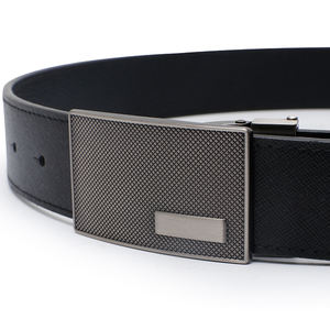 Cinturones de lujo para cintura para hombre, cinturón de cuero genuino, hebilla ajustable suave de forma redonda de alta calidad, cinturones de cuero fáciles de usar - Product Image 6