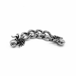 yunnique - Fornituras para pulseras de cadena de pulpo de acero inoxidable para la fabricación de joyas, forma irregular, color retro brillante, teñido en negro - Product Image 5