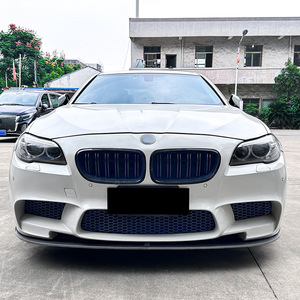 Amp-Z Front Bumper Lip <b>Splitter</b> Carbon Fiber Texture Matte Finish For BMW 5 Series F10 F11 M5 2011-2017 Tuning Style - Product Image 2