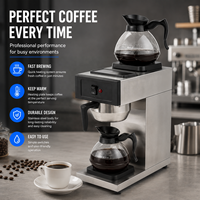 Mesin Pembuat Kopi Tetes Listrik Komersial Cucina 12 Cangkir dengan Fitur Penghangat untuk Restoran dan Kafe