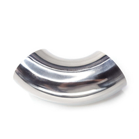 Raccord de tuyauterie à soudure bout à bout en acier inoxydable Wensen SS304/316L poli miroir, coude à 90 degrés