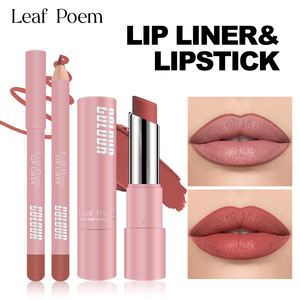 Set de Lápiz Labial y Delineador de Labios Dos en Uno, Delineador de Labios Transfronterizo con <span class=keywords><strong>Copa</strong></span> Antiadherente, Set de Lápiz Labial Mate de Larga Duración <span class=keywords><strong>a</strong></span> Prueba de Agua - Product Image 3