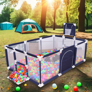 Thân Thiện Với Playpen Với Cổng An Toàn Trò Chơi Hàng Rào Đầy Màu Sắc Trong Nhà Trẻ Em Bóng Pit Hồ Bơi Sân Chơi - Product Image 2