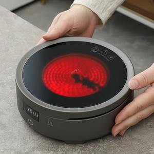 Table de cuisson à <span class=keywords><strong>induction</strong></span> portable 1200W, mini cuisinière électrique à brûleur unique avec affichage numérique <span class=keywords><strong>pour</strong></span> le thé et le café - Product Image 4