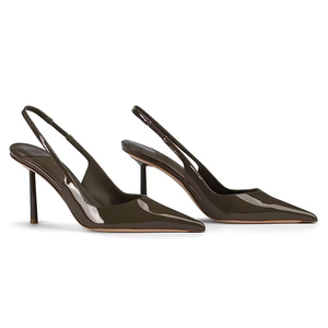 Escarpins Stilettos à Talon Haut Personnalisés, Sexy, Bout Pointu, en Cuir Verni Bleu Foncé, Taille <span class=keywords><strong>12</strong></span>, pour Femme - Product Image 6