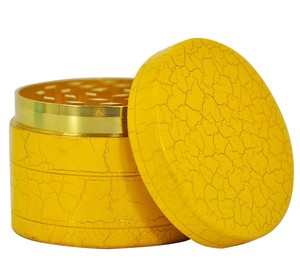 Recién llegado, aspecto especial de jadeo de grietas, molinillo de hierbas de zinc de 2,5 pulgadas para especias - Product Image 1
