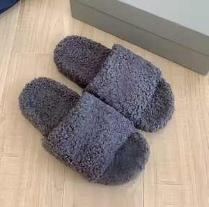 Pantuflas de Plataforma de Diseño de Lujo para Mujer, Pantuflas de Interior con Forro de Peluche, Cálidas para el Hogar, Pantuflas de Peluche para Mujer - Product Image 5